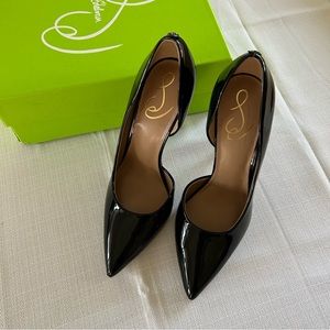 Sam Edelman Patent Black Delores heels size 8